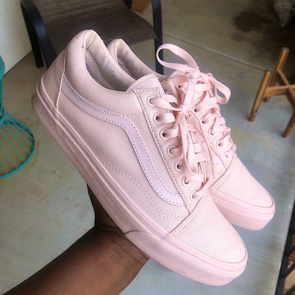 Blush Peach Old School Vans
